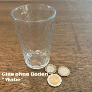 Glas ohne Boden