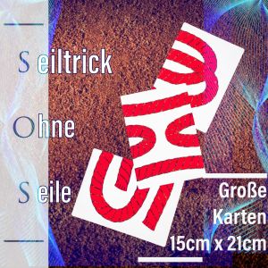 SOS Seiltrick - ohne Seil - Riesenkartenformat by FOKX Magic 