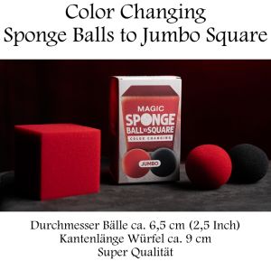 Color Changing Sponge Balls to Square - JUMBO -