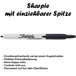 Sharpie mit einziehbarer Spitze