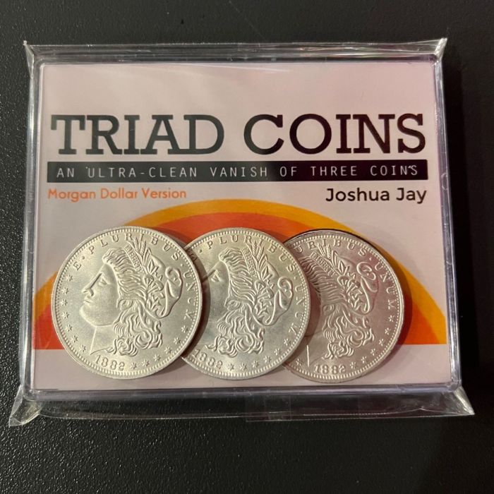 Triad Coins by Joshua Jay - Morgan Dollar Version